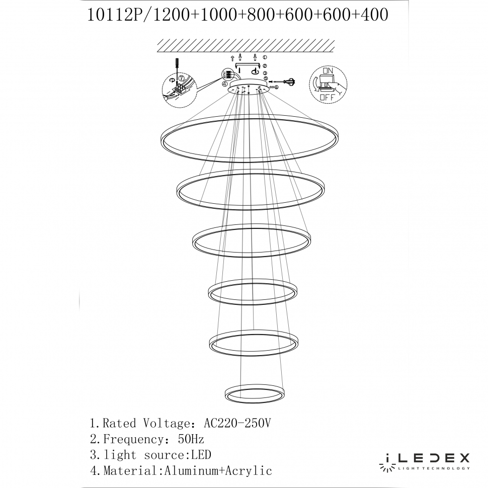 10112P/6-167W-3000K (12/10/8/6/6/4) BR