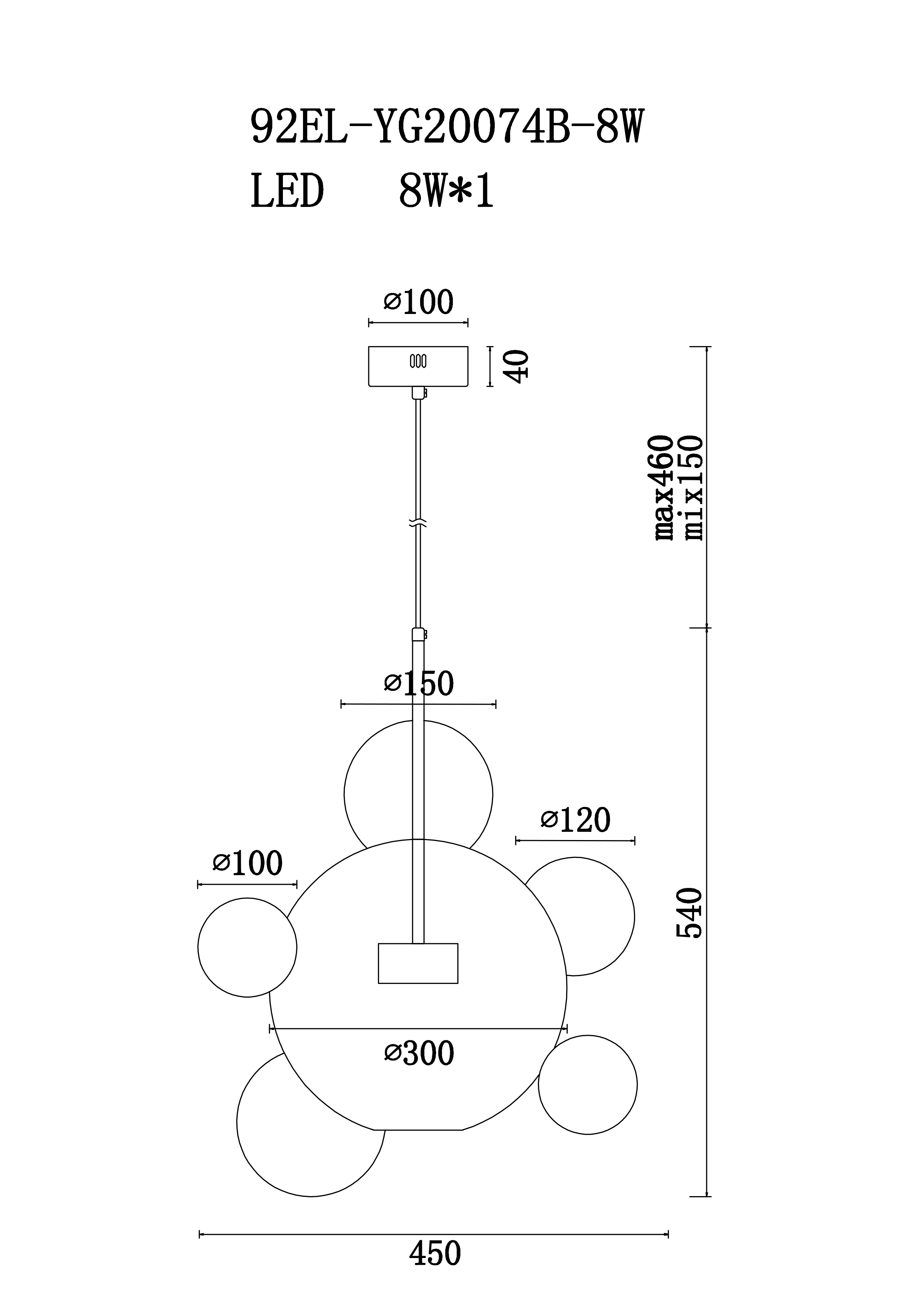 92EL-YG20074B-8W